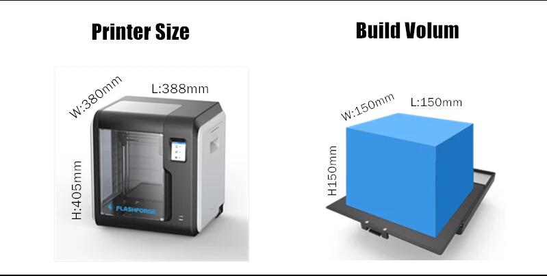 Kit d'imprimante 3D 150 * 150 * 150mm Taille d'impression 1, 75