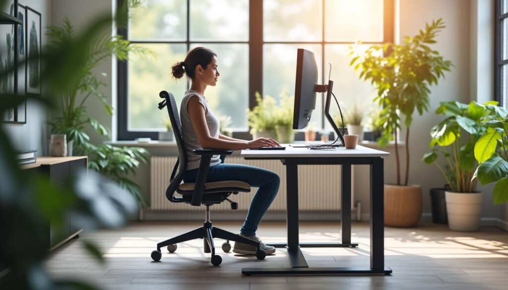 optimisez votre confort en télétravail grâce à notre guide rapide : découvrez comment régler votre écran et votre chaise en seulement 10 minutes pour une ergonomie parfaite et prévenir les douleurs au bureau à domicile.