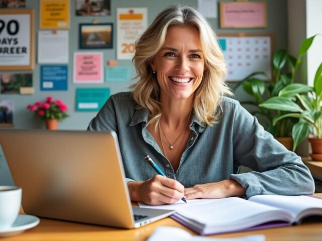 Reconversion à 40 ans : plan d’action en 90 jours