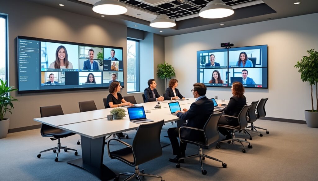 découvrez les tendances actuelles des réunions hybrides : nouveaux formats, outils technologiques incontournables et analyse des coûts pour optimiser vos réunions à distance et en présentiel.