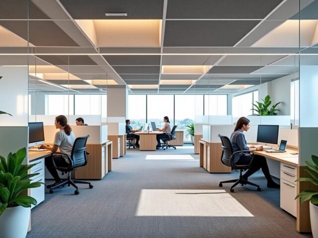 Open space : normes acoustiques et solutions