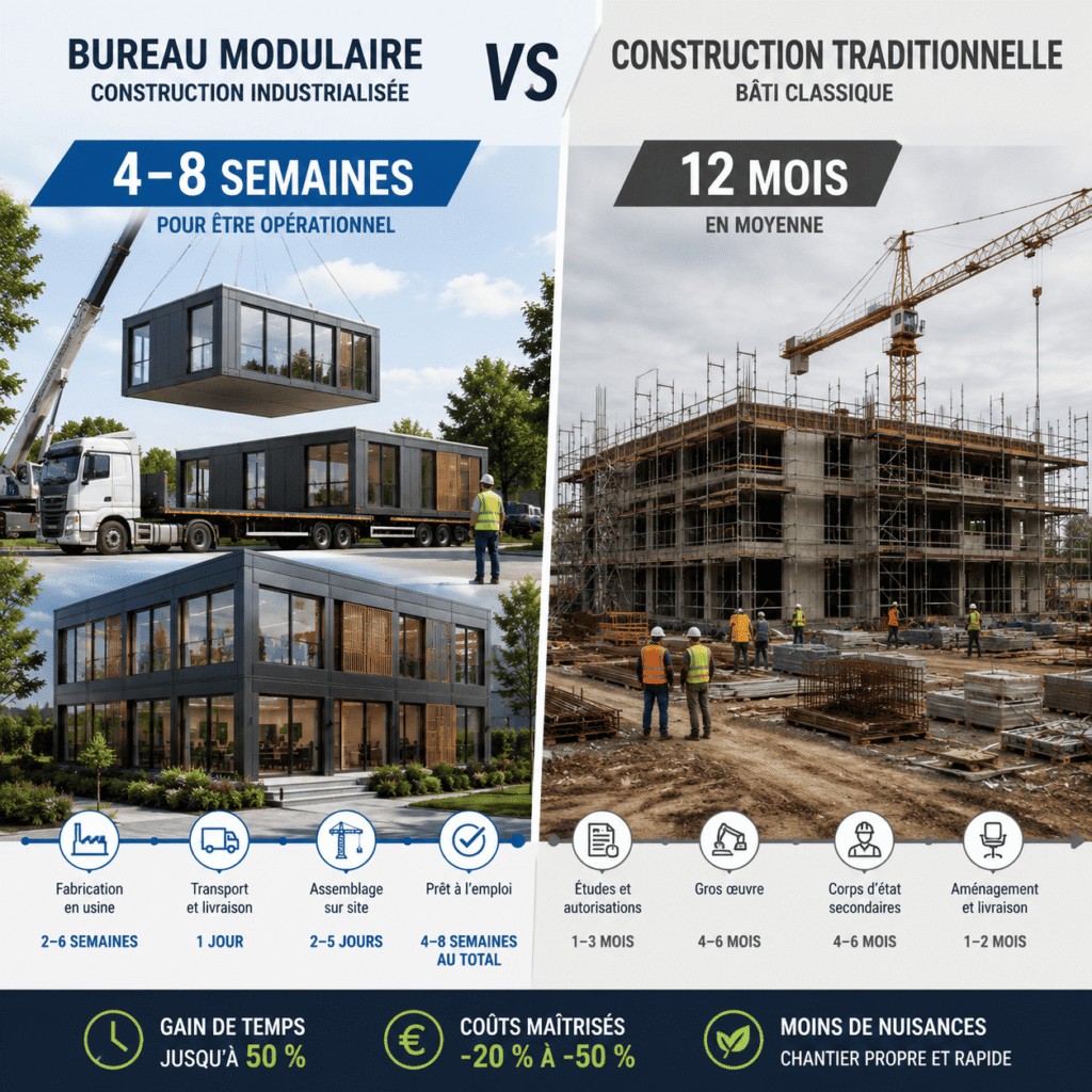 Construcion modulaire Vs construction classique