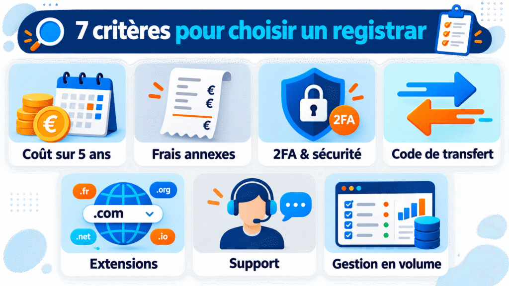 7 critères pour choisir un registrar